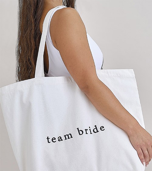 Tragetasche "Team Bride" - 55 x 72 cm